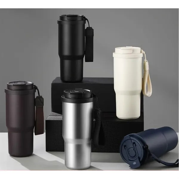 25 OZ Portable Stainless Steel Vacuum Coffee Bottle