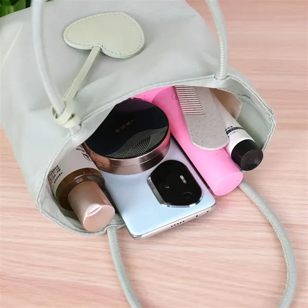 10in Heart Decor Nylon Tote Party Favor Bag Daily Use