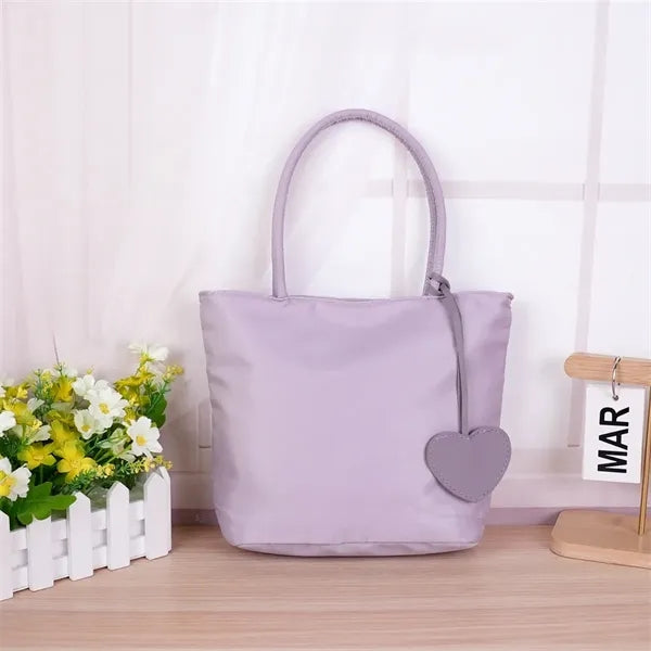 10in Heart Decor Nylon Tote Party Favor Bag Daily Use