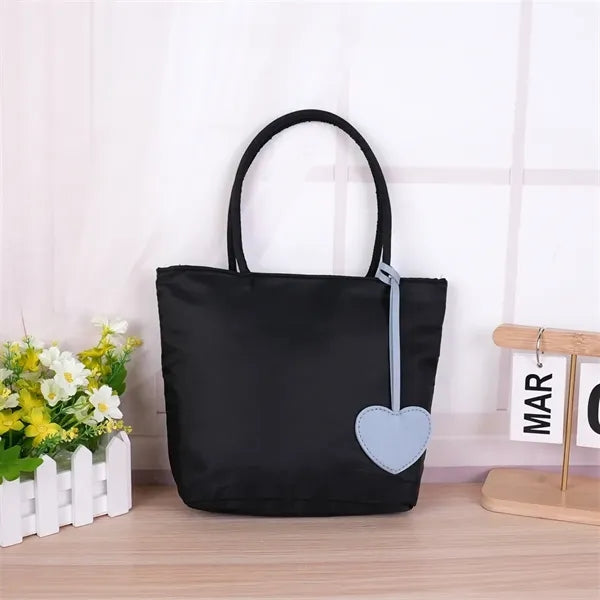 10in Heart Decor Nylon Tote Party Favor Bag Daily Use