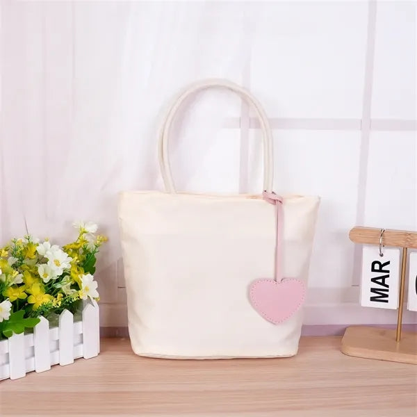 10in Heart Decor Nylon Tote Party Favor Bag Daily Use