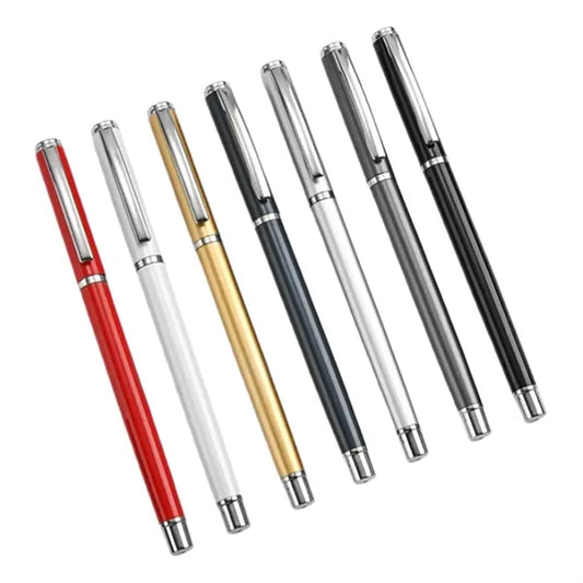Multi-Color Metal Clip Ballpoint Pen 1.0mm Black Ink