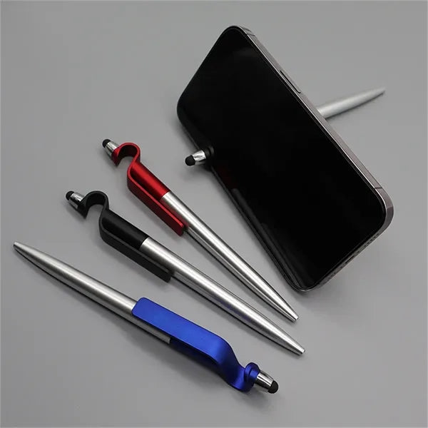 3 in 1 Multi Functional Black Ballpoint Stylus Pen