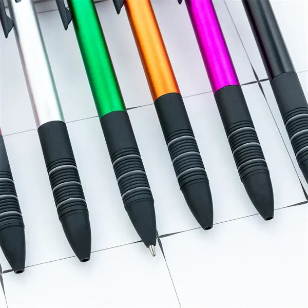 3 Color 1.0mm Black Stylus Ballpoint Pen