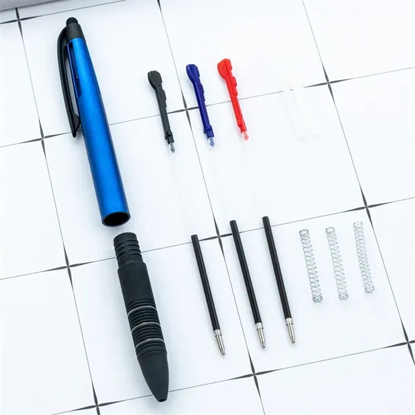 3 Color 1.0mm Black Stylus Ballpoint Pen