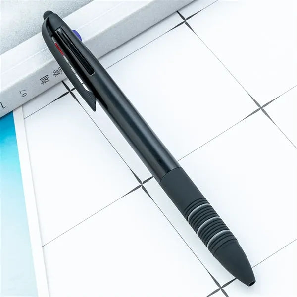 3 Color 1.0mm Black Stylus Ballpoint Pen