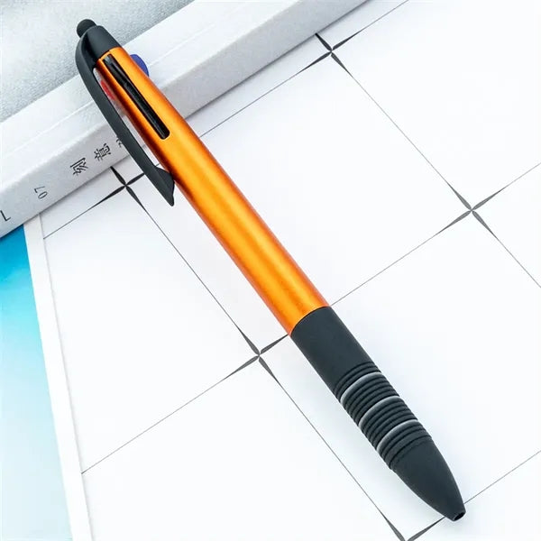 3 Color 1.0mm Black Stylus Ballpoint Pen