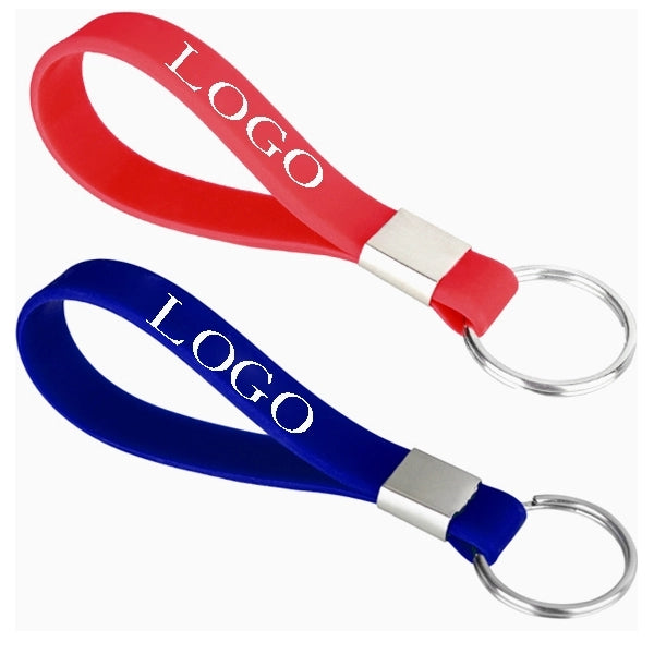 Silicone Bracelet Strap Keychain