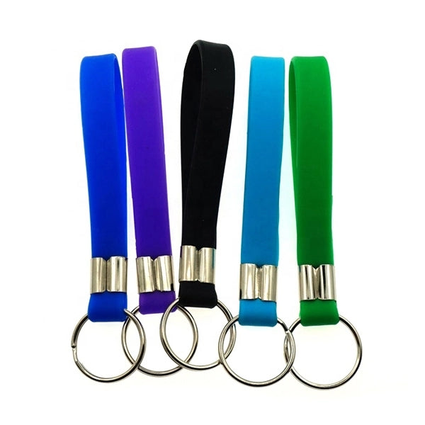 Silicone Bracelet Strap Keychain
