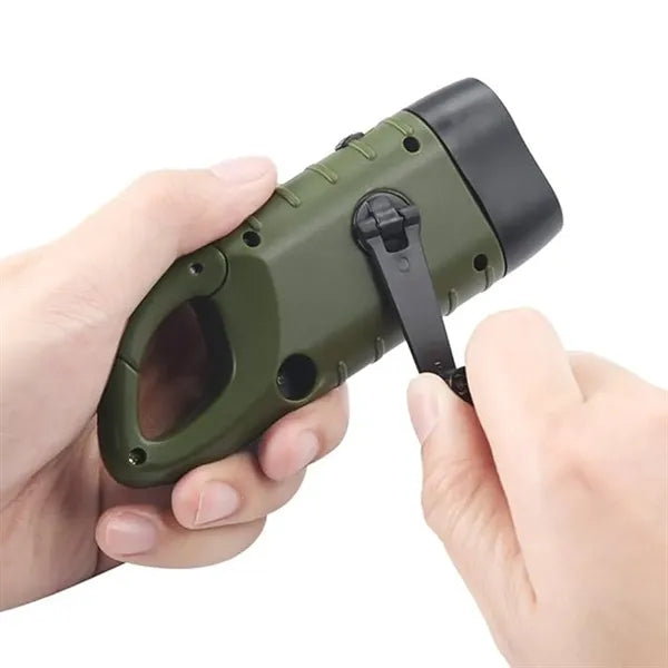 Hand Crank Solar Powered Flashlight