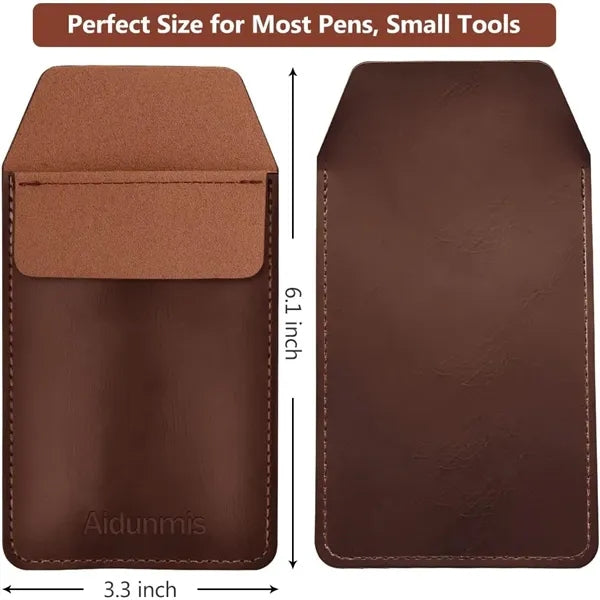 PU Leather Pocket Pen Holder Organizer