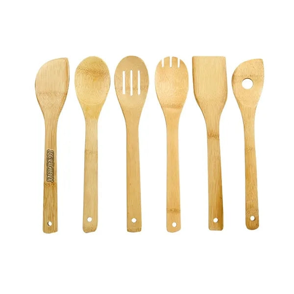6pcs Bamboo Kitchen Utensils