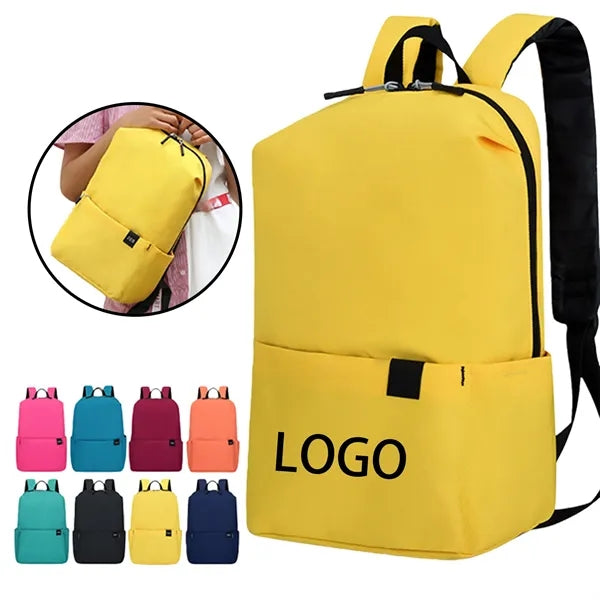 Minimalist Solid Color Backpack