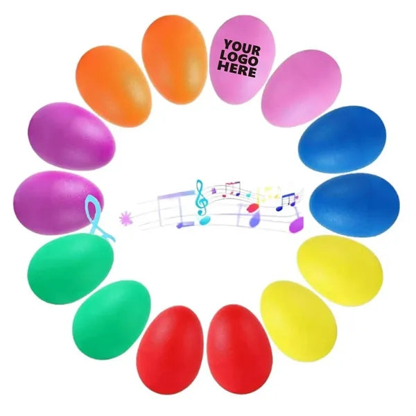 Vibrant Plastic Musical Egg Shakers