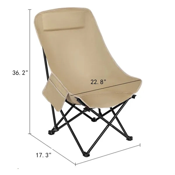 Outdoor Camping Folding Fishing Moon Chair