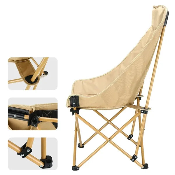 Outdoor Camping Folding Fishing Moon Chair