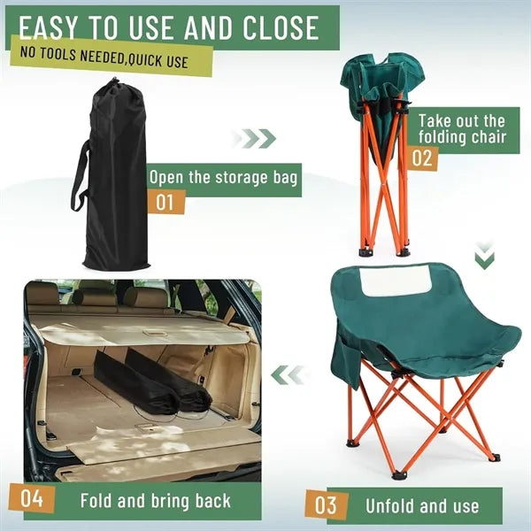 Outdoor Folding Camping Moon Chair