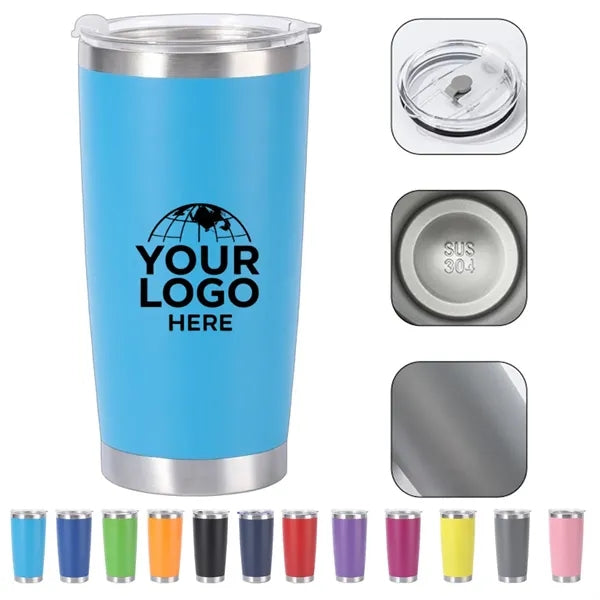 20 oz Vacuum Insulated Stainless Steel Tumbler with Lid