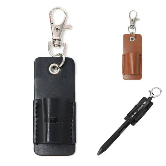 Leather Pen Holder Keychain