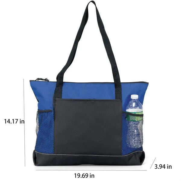 Oxford Zippered Tote Bag