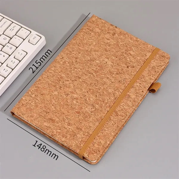 Eco-Friendly A5 Two-Tone PU Cork Cover Notebook