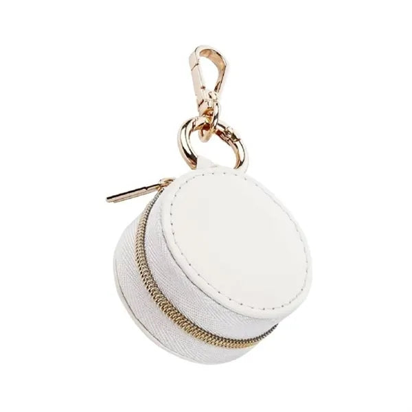 Mini Portable Travel Jewelry Storage Box w/ Keychain