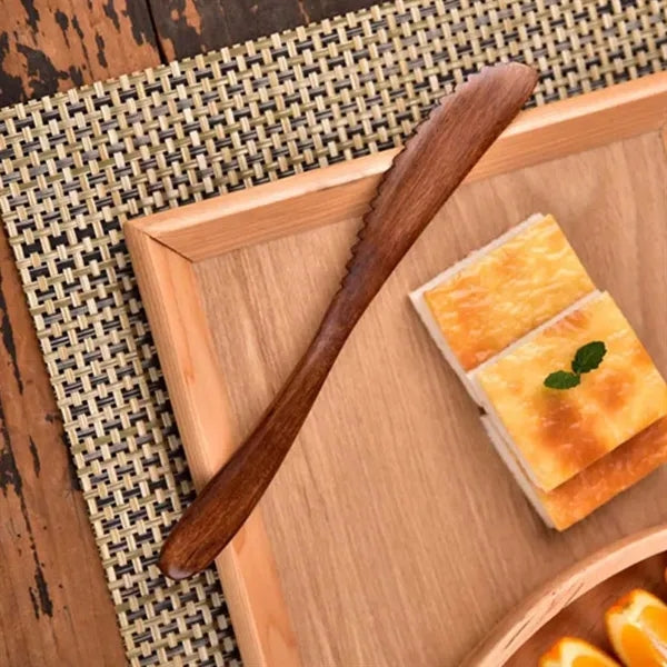 Eco-Friendly Wooden Serrated Kitchen Knife