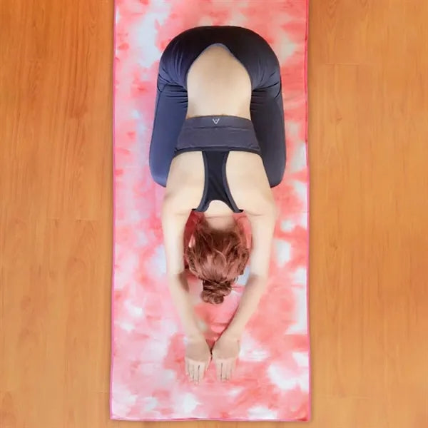 Tie Dye Microfiber Resin Pellet Anti-Slip Yoga Mat Cover