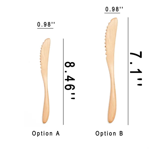 Eco-Friendly Wooden Serrated Kitchen Knife