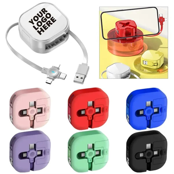 3-in-1 Retractable Portable Data Cable