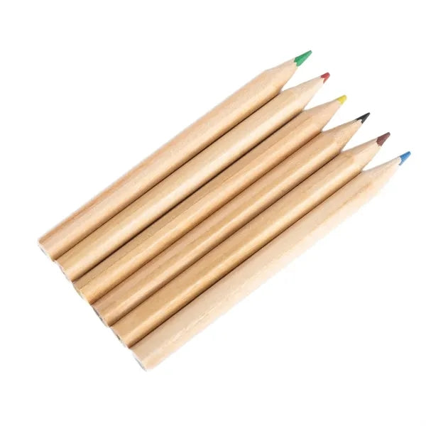 6-Color Eco-Friendly Colored Pencils In Kraft Paper Box