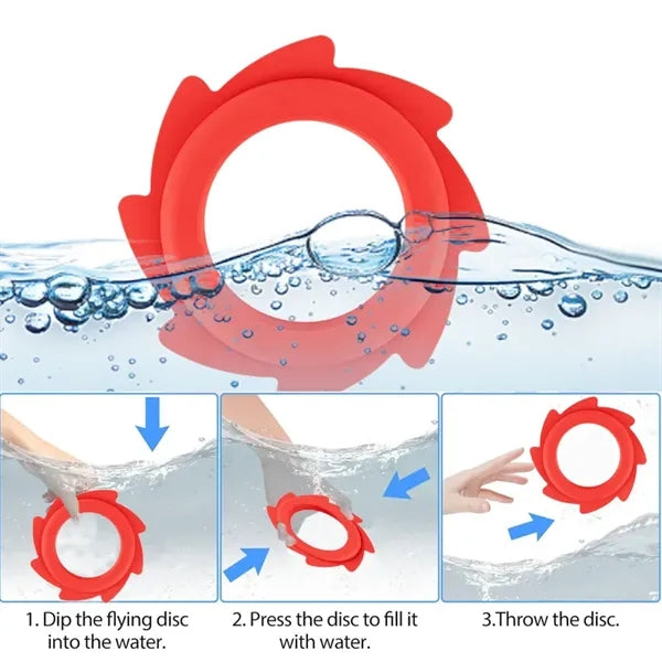 Silicone Splash Flying Disc Outdoor Water Play Toy