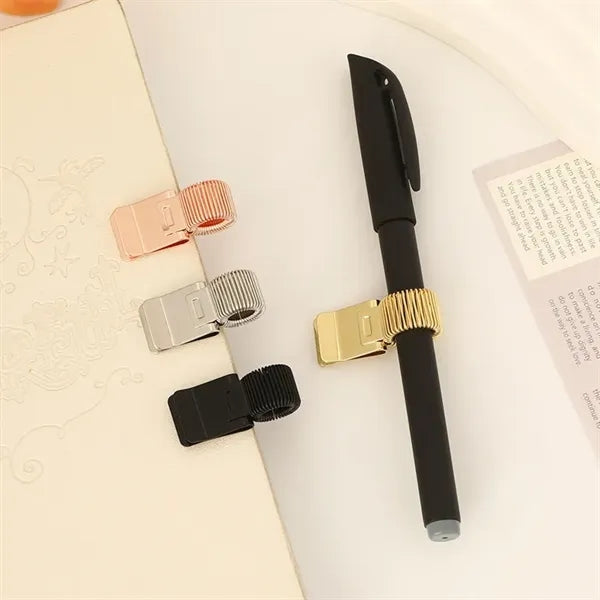 Adjustable Metal Pen Clip for Clipboard Notebook