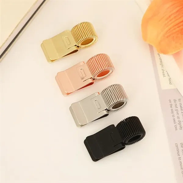 Adjustable Metal Pen Clip for Clipboard Notebook