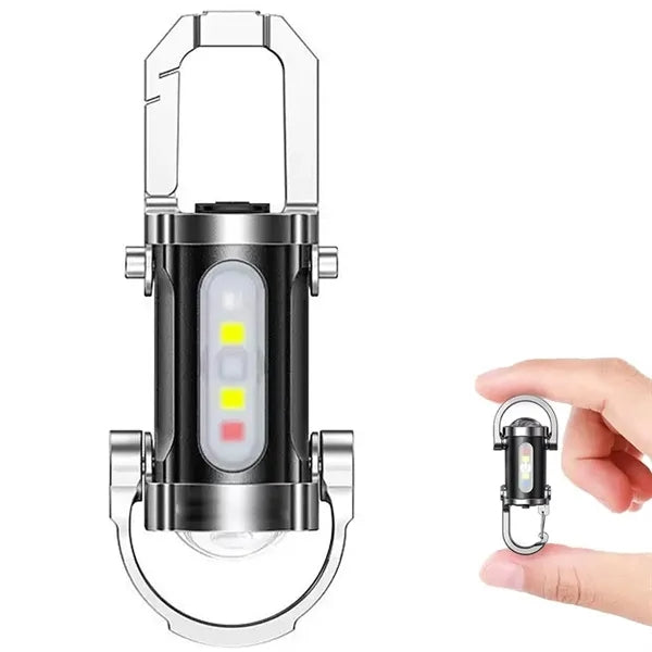 Outdoor Mini Waterproof Rechargeable Keychain Flashlight