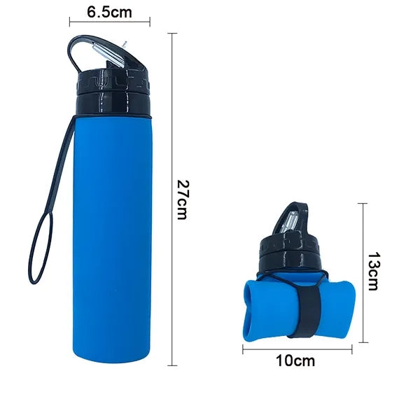 21OZ Collapsible silicone water bottle