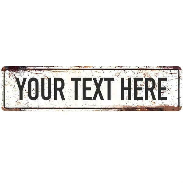 Street Sign Custom Name Decor Indoor Outdoor