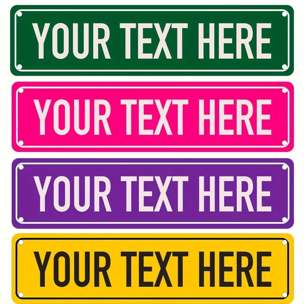 Street Sign Custom Name Decor Indoor Outdoor