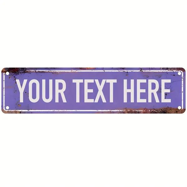 Street Sign Custom Name Decor Indoor Outdoor