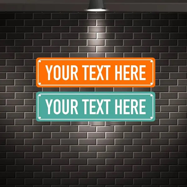 Street Sign Custom Name Decor Indoor Outdoor