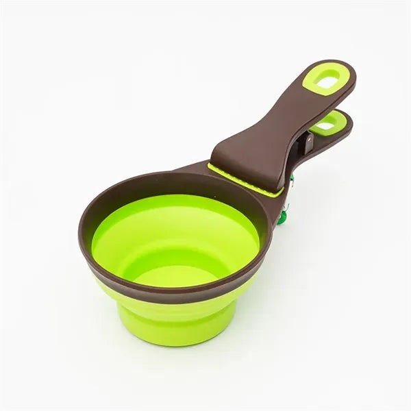 Multifunctional Foldable Silicone Cat Food Spoon With Clip