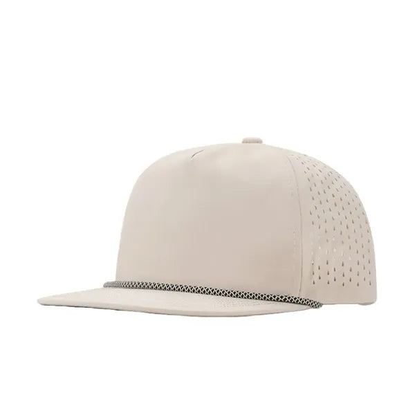 Mesh Structured Snapback Cap w/ Rope