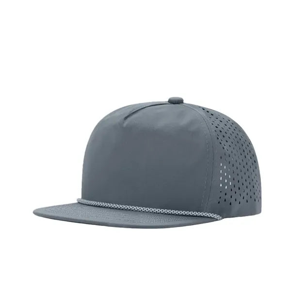 Mesh Structured Snapback Cap w/ Rope