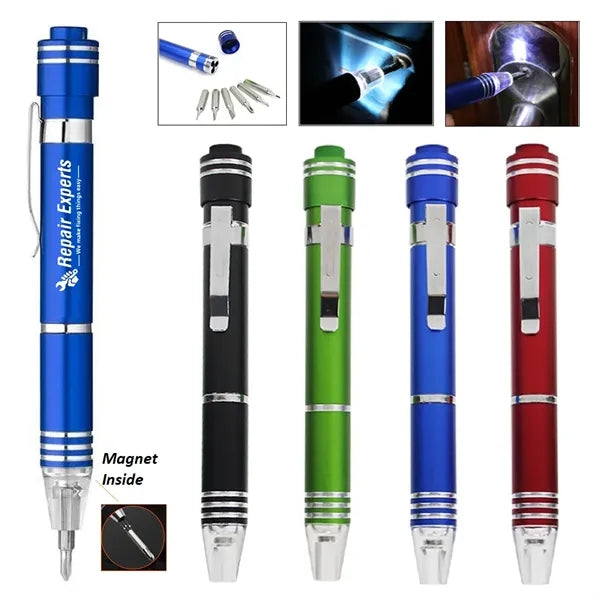 Screwdriver Set with LED Flashlight-6 Bit