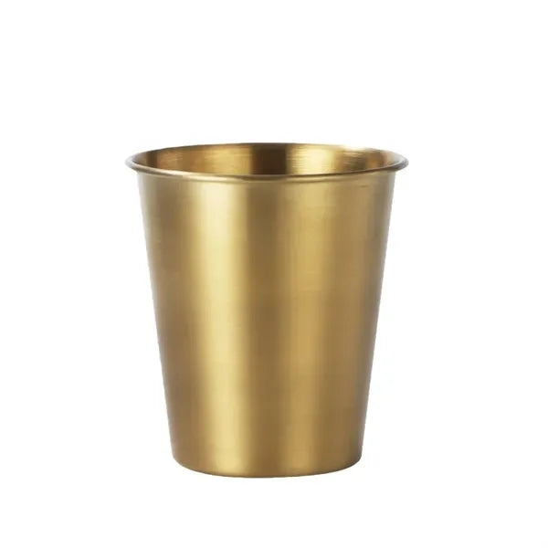 10oz 304 Stainless Steel Single-Layer Straw-Equipped Cup