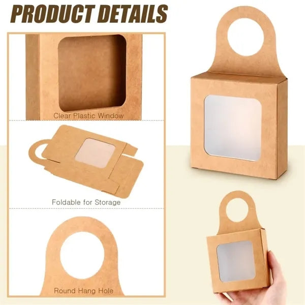 Small Hanging Wine Bottle Gift Boxes with Window