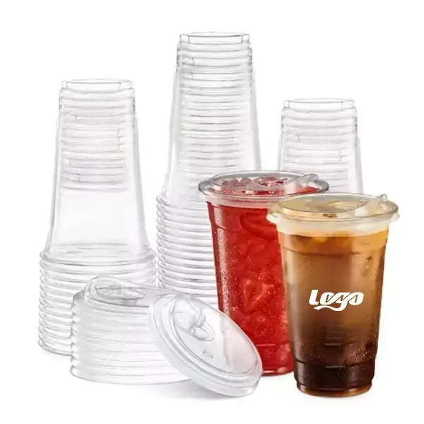 12oz Disposable Plastic Cup With Lid