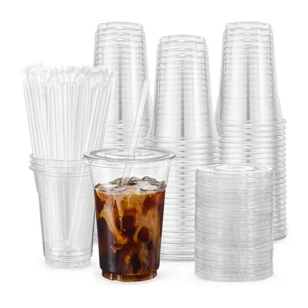 12oz Disposable Plastic Cup With Lid