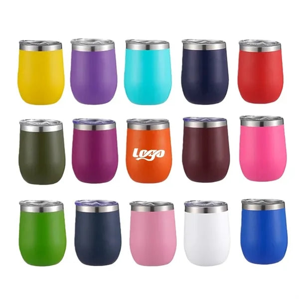 Stemless Vacuum Stainless Steel Eggshell Cups