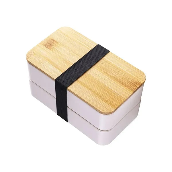 Double Layer Bamboo Lid Lunch Box